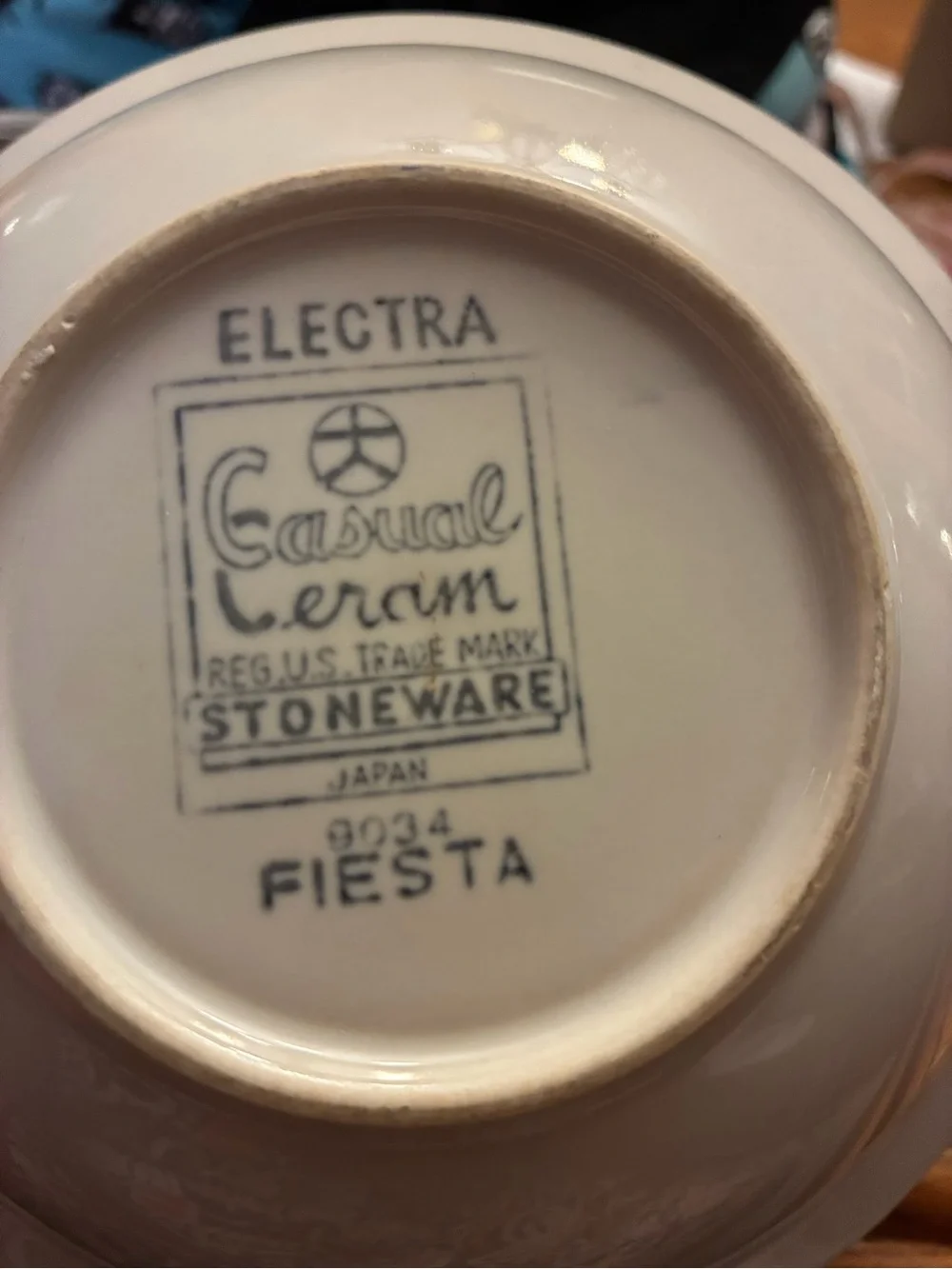 Electra Casual Ceram Stoneware Fiesta set of 2 Bowls Cereal Salad VTG